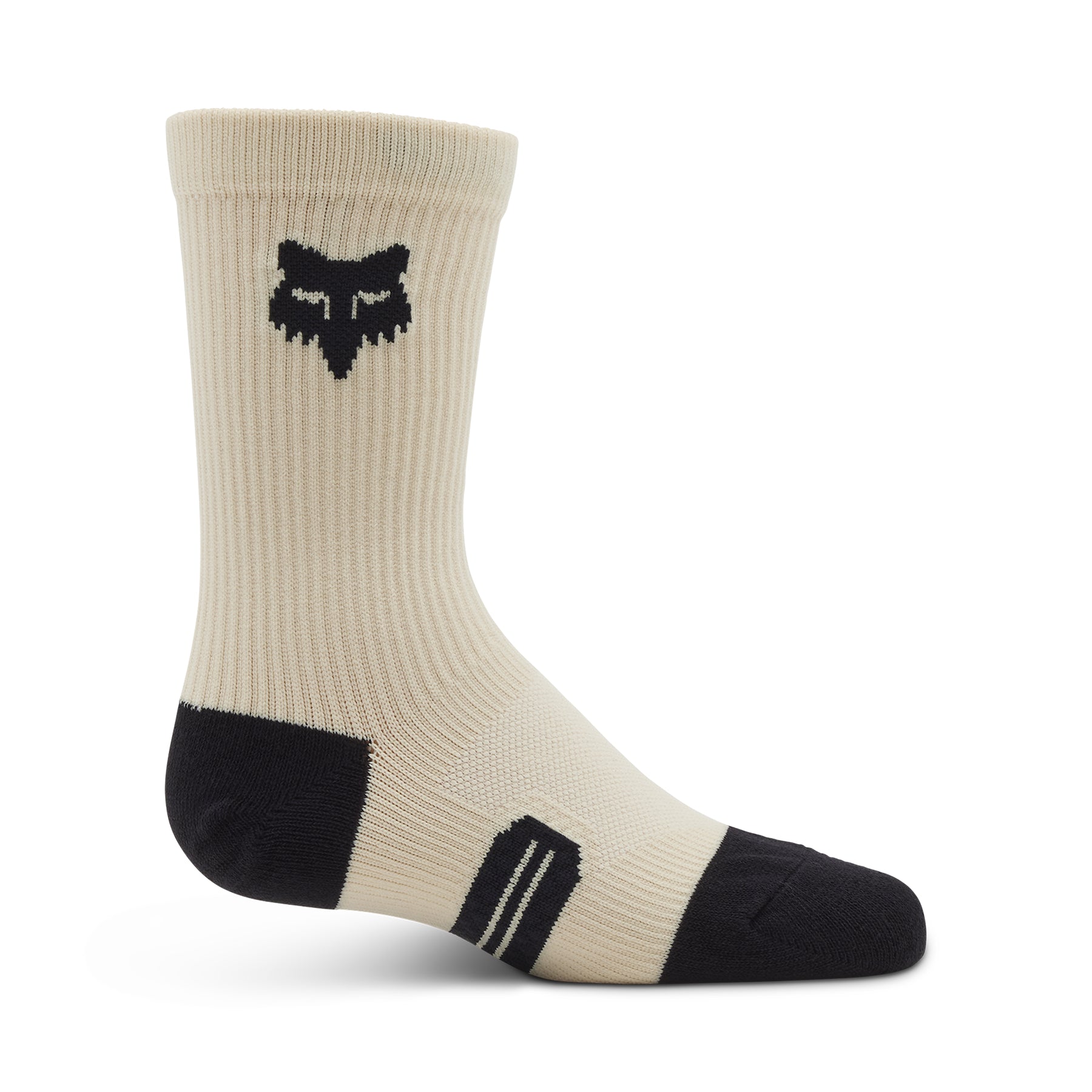 Fox Ranger 6 Inch Youth Socks - Youth L - Cream - Image 1
