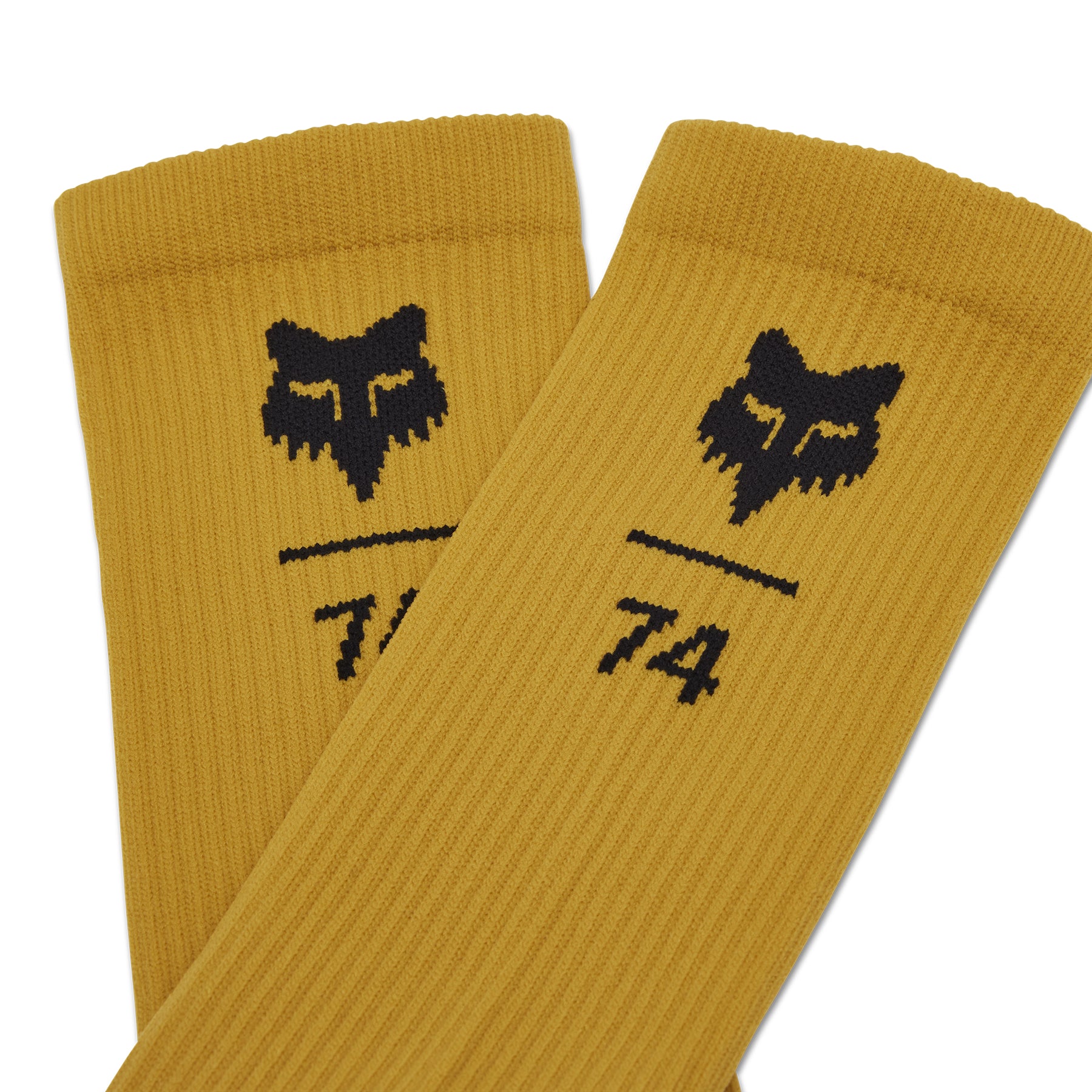 Fox Ranger 8 Inch Fox 74 Socks - XS-S - Fox 74 - Mustard - Image 2