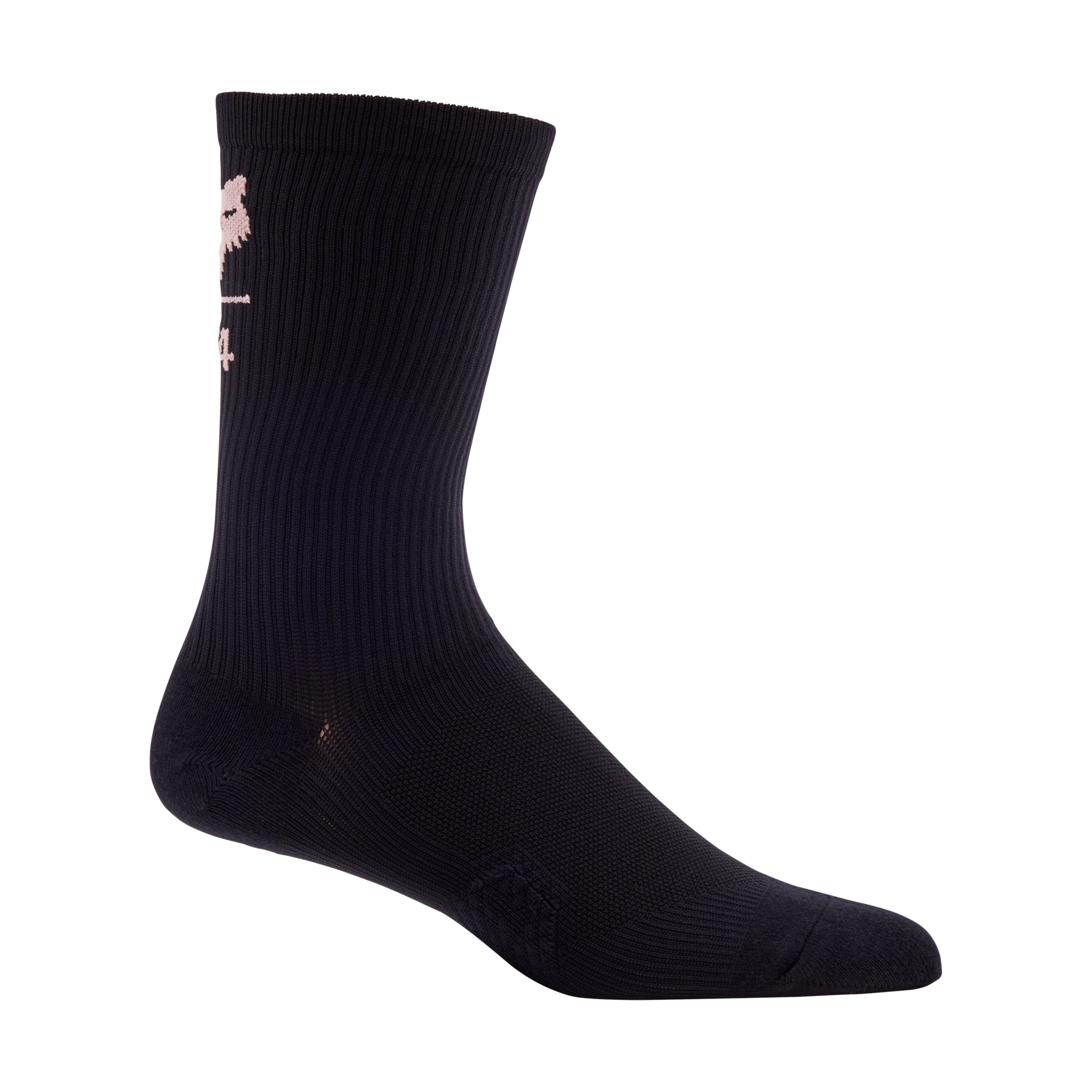 Fox Ranger 8 Inch Socks - XS-S - Fox 74 - Black - Pink - Image 1