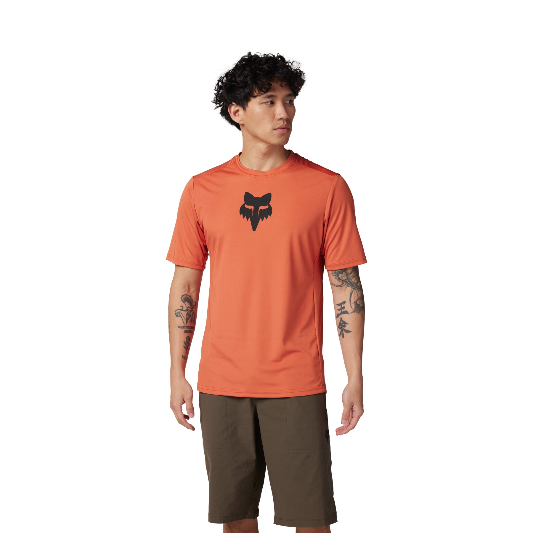 Fox Ranger Lab Head Short Sleeve Jersey - S - Atomic Orange - Image 3
