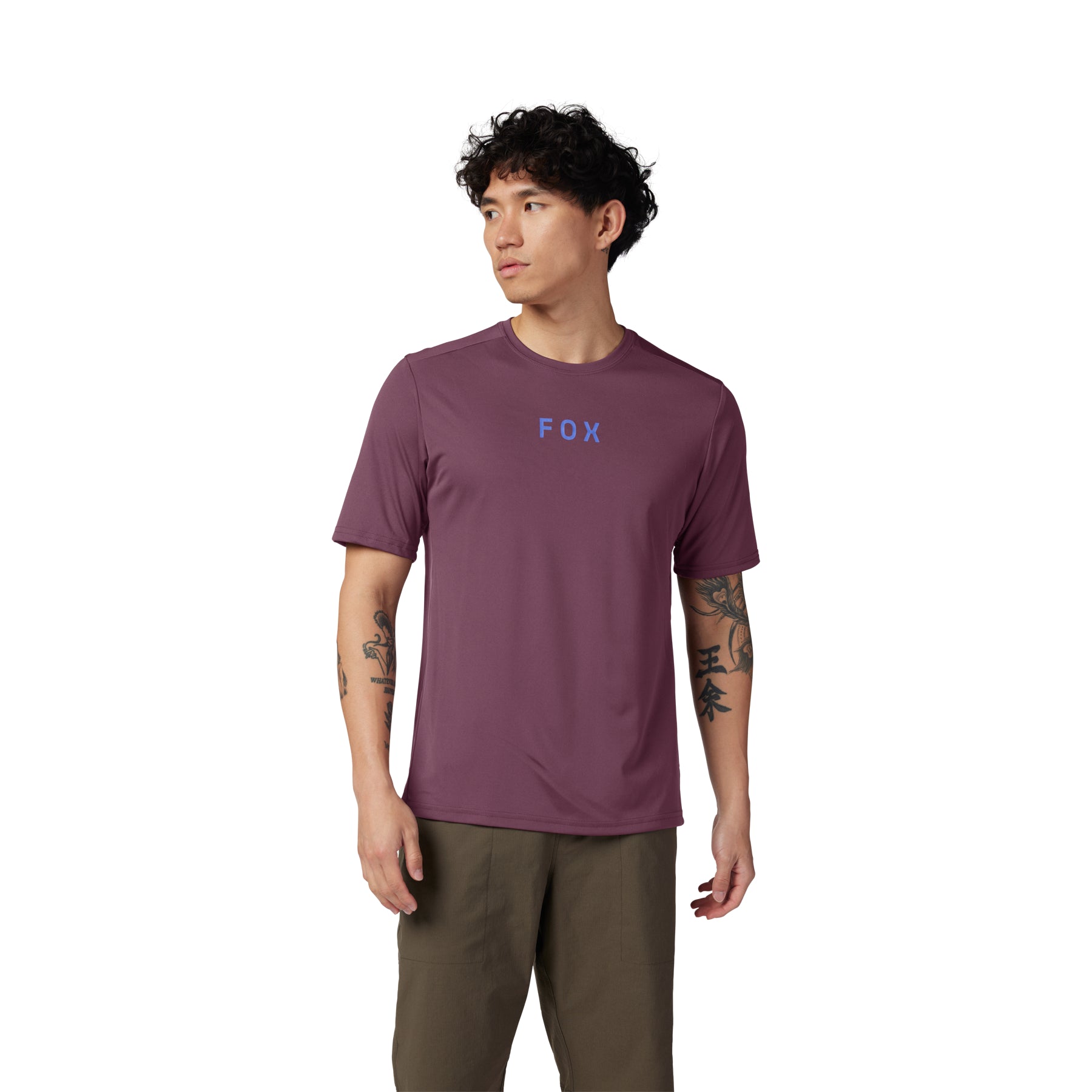 Fox Ranger Moth Short Sleeve Jersey - L - Dark Purple - Image 3