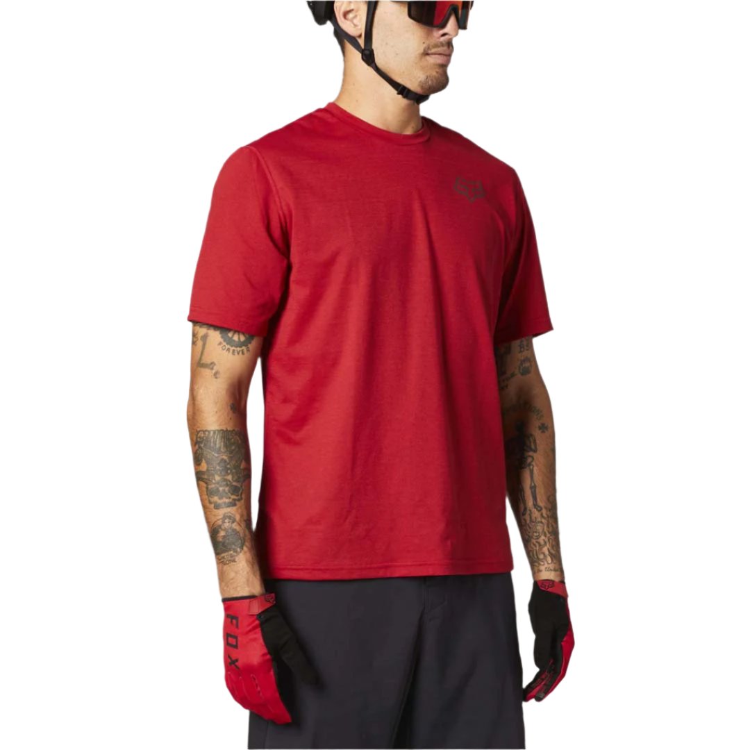Fox Ranger Power Dry Short Sleeve Jersey - L - Chilli - 2021 - Image 1
