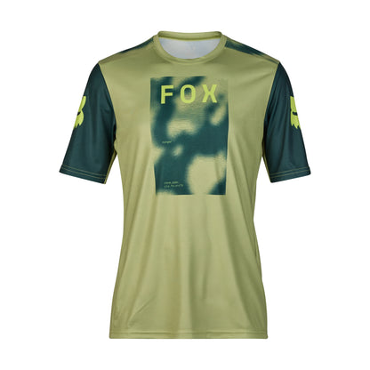 Fox Ranger Race Taunt Short Sleeve Jersey - S - Pale Green - Image 1
