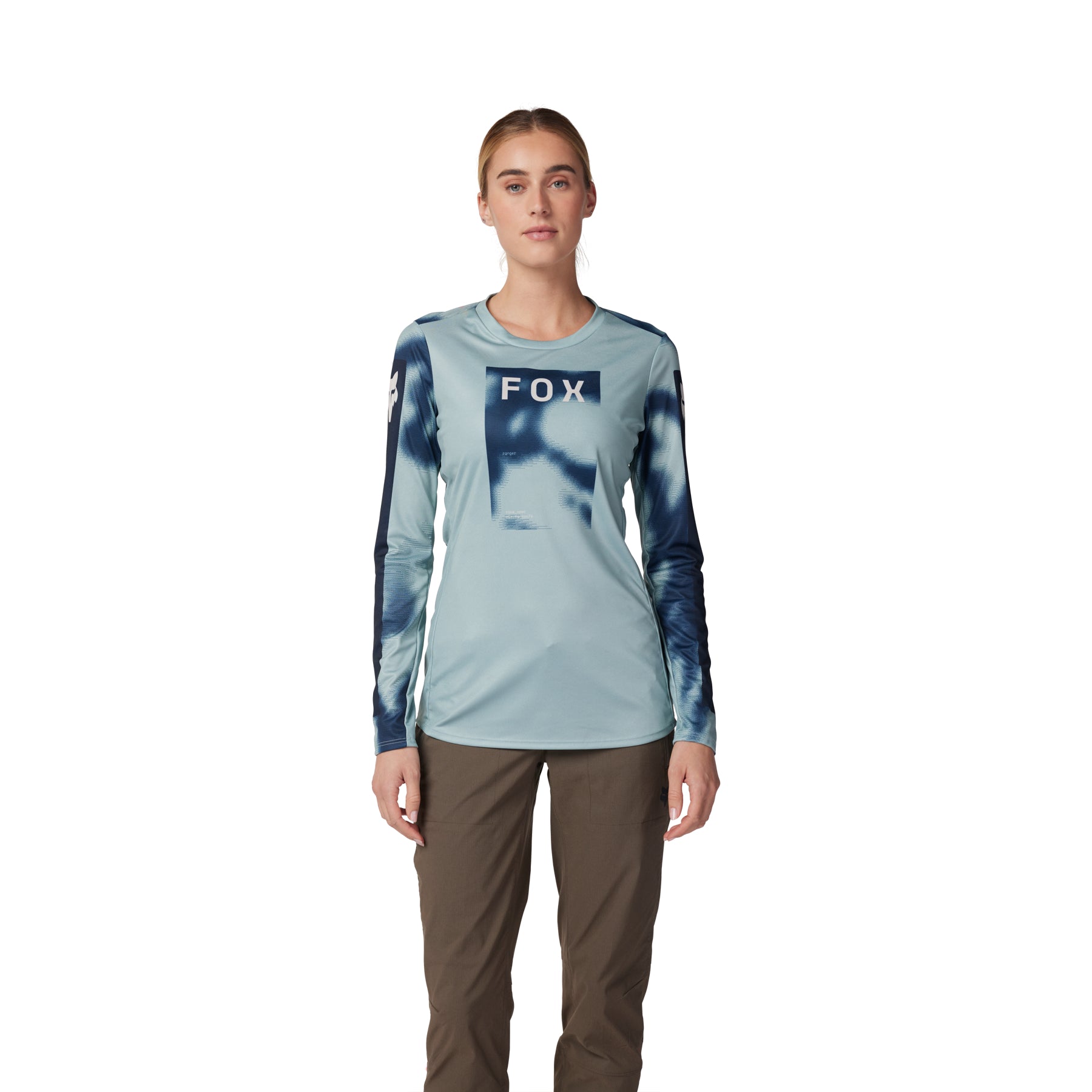 Fox Ranger Race Women's Long Sleeve Jersey - Women's M - Gunmetal - Image 3