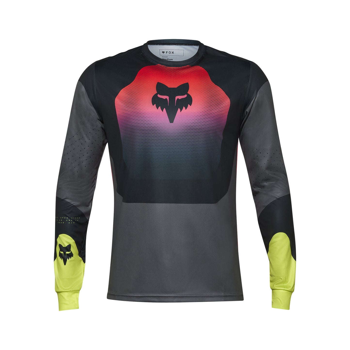 Fox Ranger Revise Long Sleeve Jersey - L - Black - Pink - Image 1