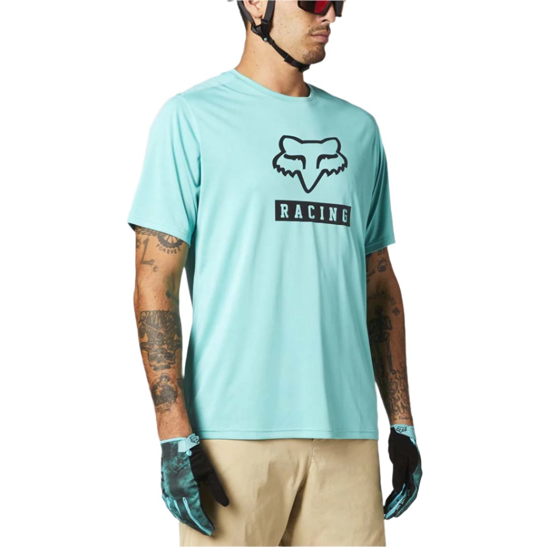 Fox Ranger Short Sleeve Jersey - L - Teal - 2021 - Image 1