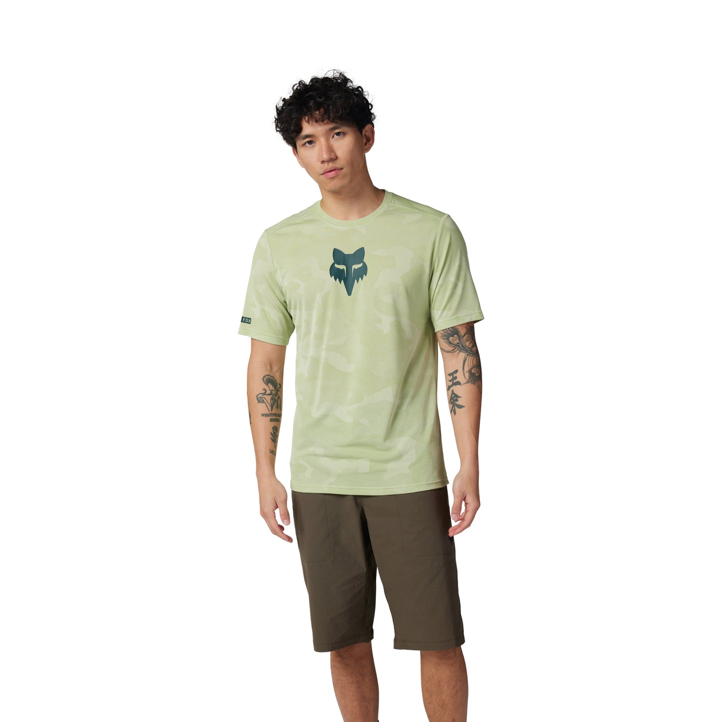Fox Ranger Tru Dri Short Sleeve Jersey - L - Cactus - Image 3