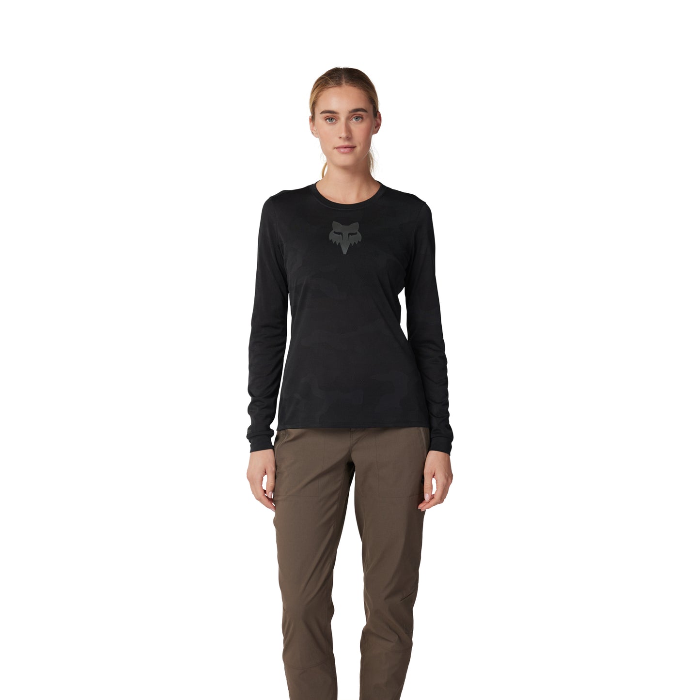 Fox Ranger Tru-Dri Women's Long Sleeve Jersey - Women's XS - Black - Image 1