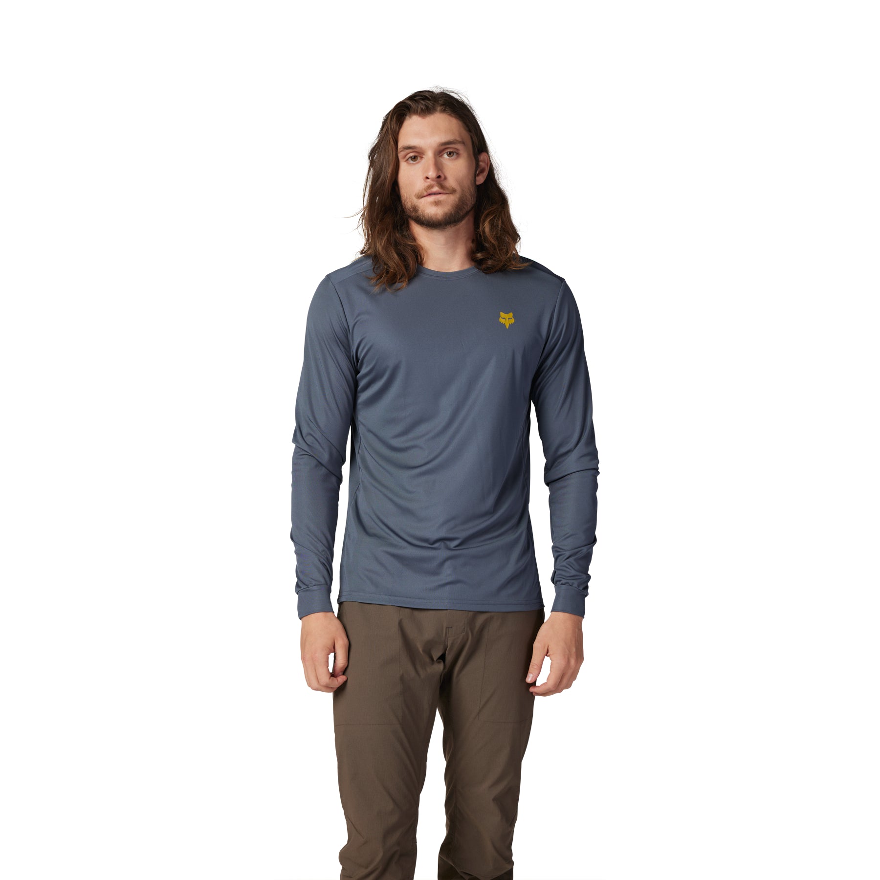 Fox Ranger Wayfaring Long Sleeve Jersey - L - Graphite - Image 3