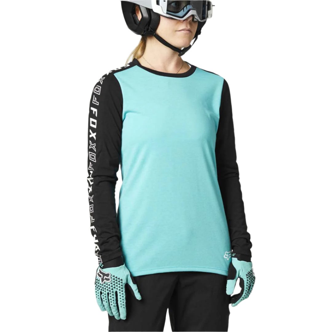 Fox Ranger Women's Dri-Release Long Sleeve Jersey - Women's XS - Teal - Image 1
