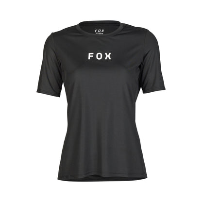 Fox Ranger Wordmark Women's Short Sleeve Jersey - Women's L - Black - Image 1