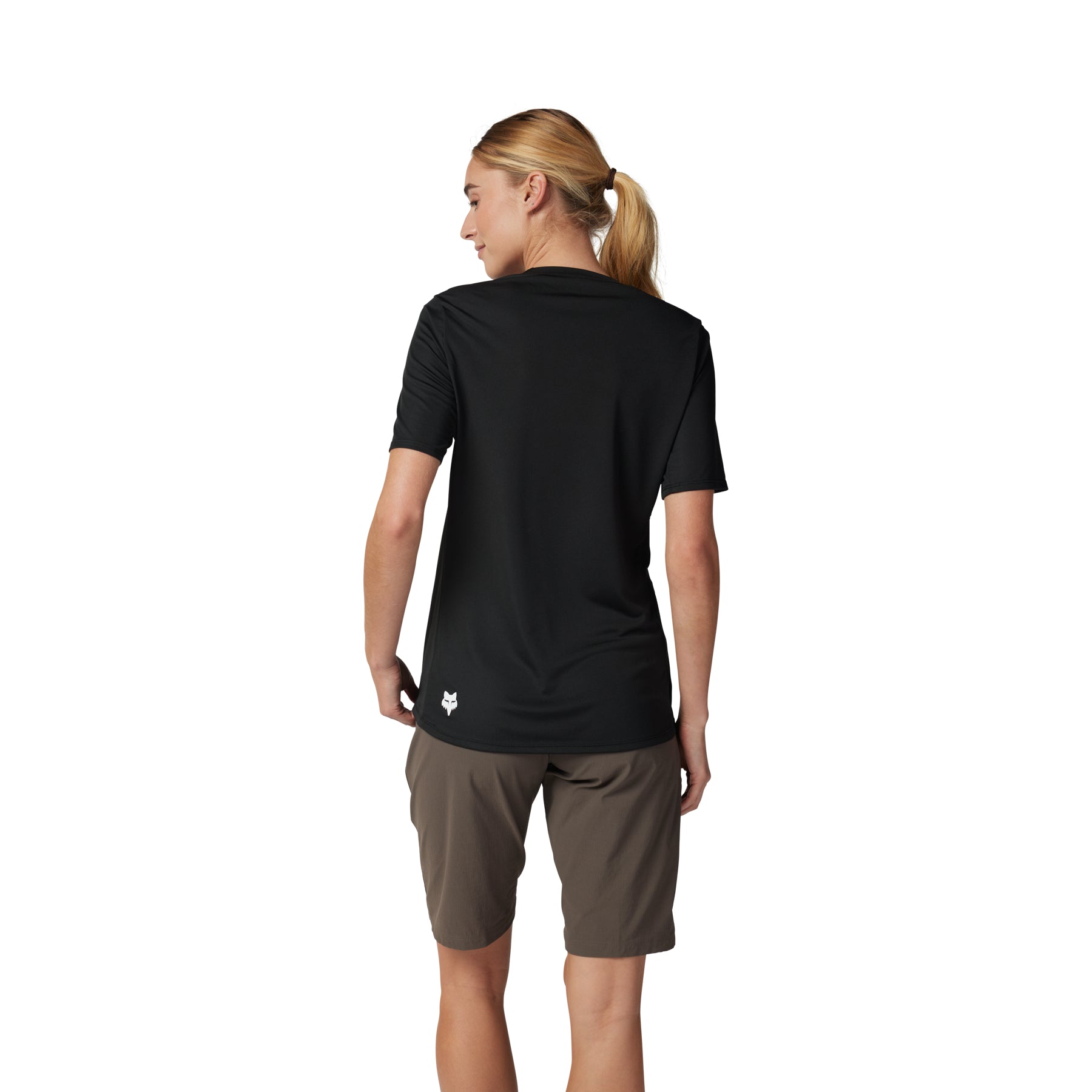 Fox Ranger Wordmark Women's Short Sleeve Jersey - Women's L - Black - Image 4