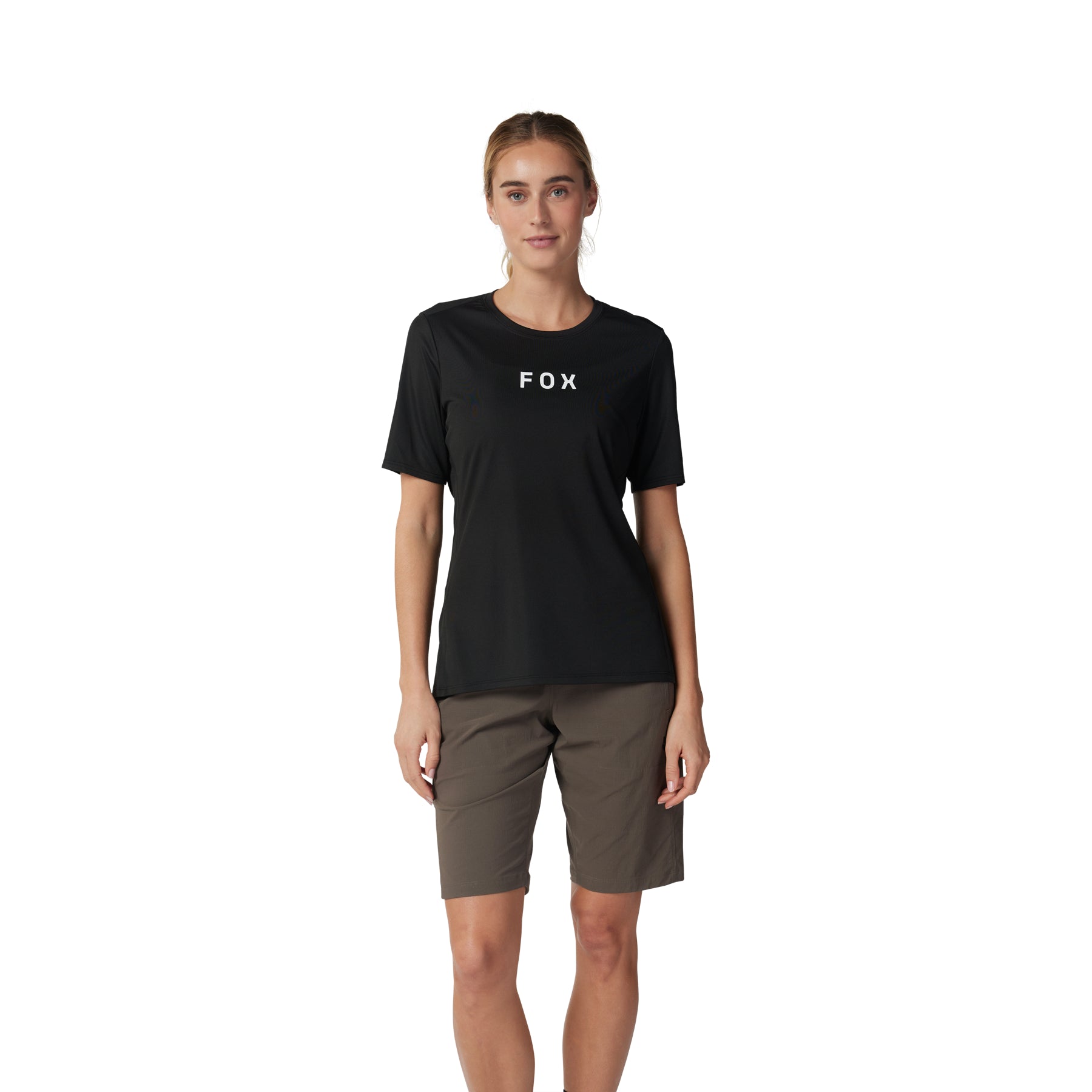 Fox Ranger Wordmark Women's Short Sleeve Jersey - Women's M - Black - Image 3