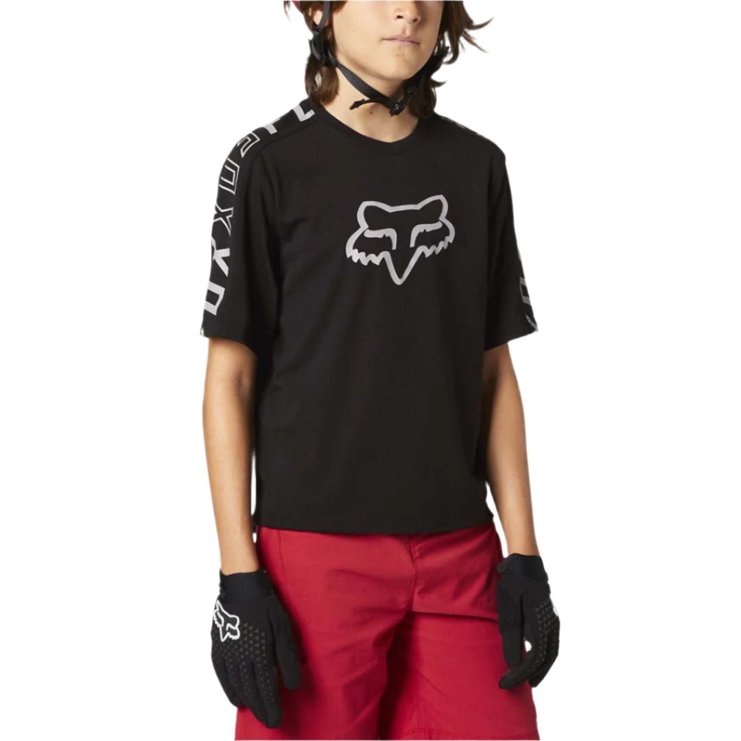 Fox Ranger Youth Dri-Release Short Sleeve Jersey - Youth S - Black - 2021 - Image 1