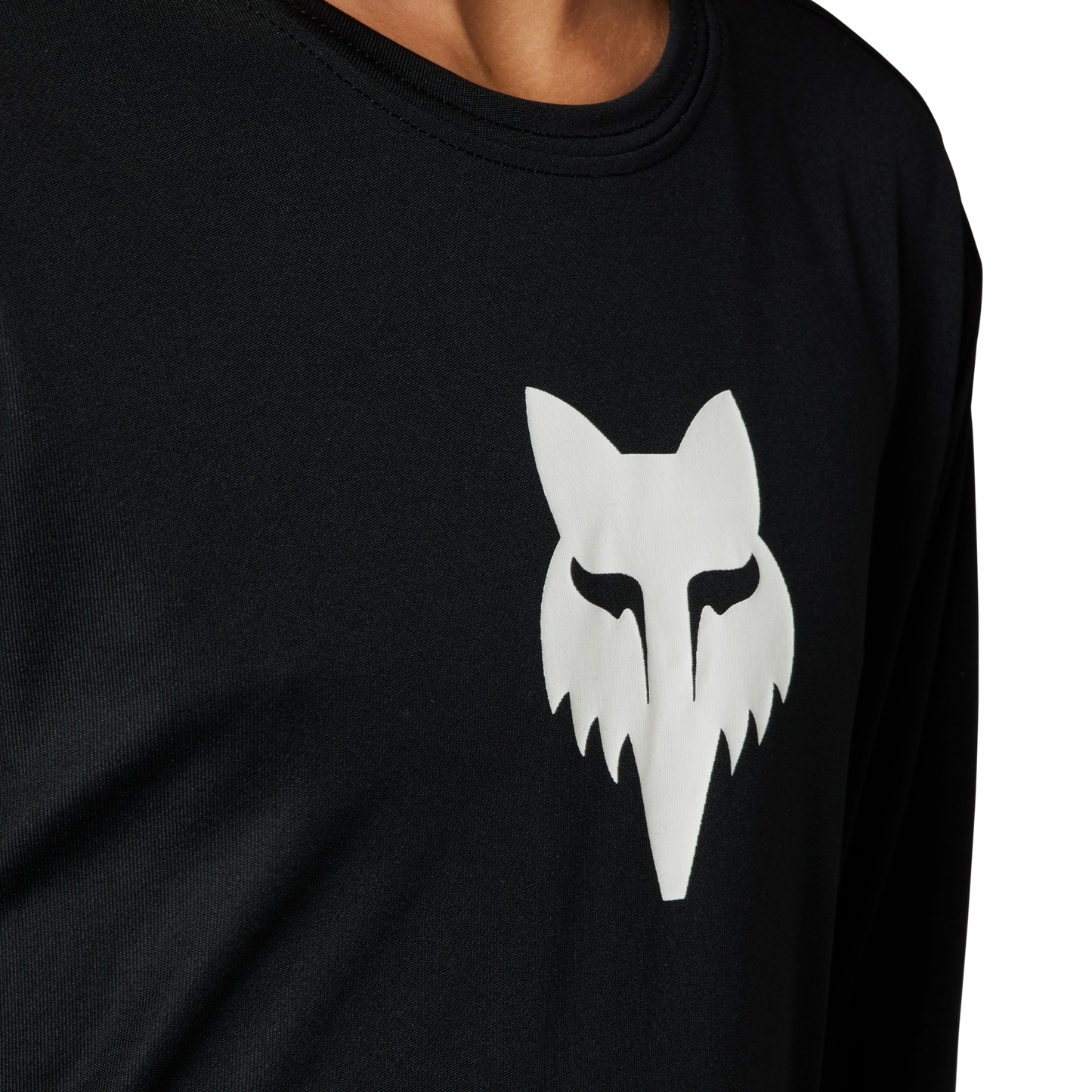 Fox Ranger Youth Long Sleeve Jersey - Youth XL - Black - Foxhead - Image 4