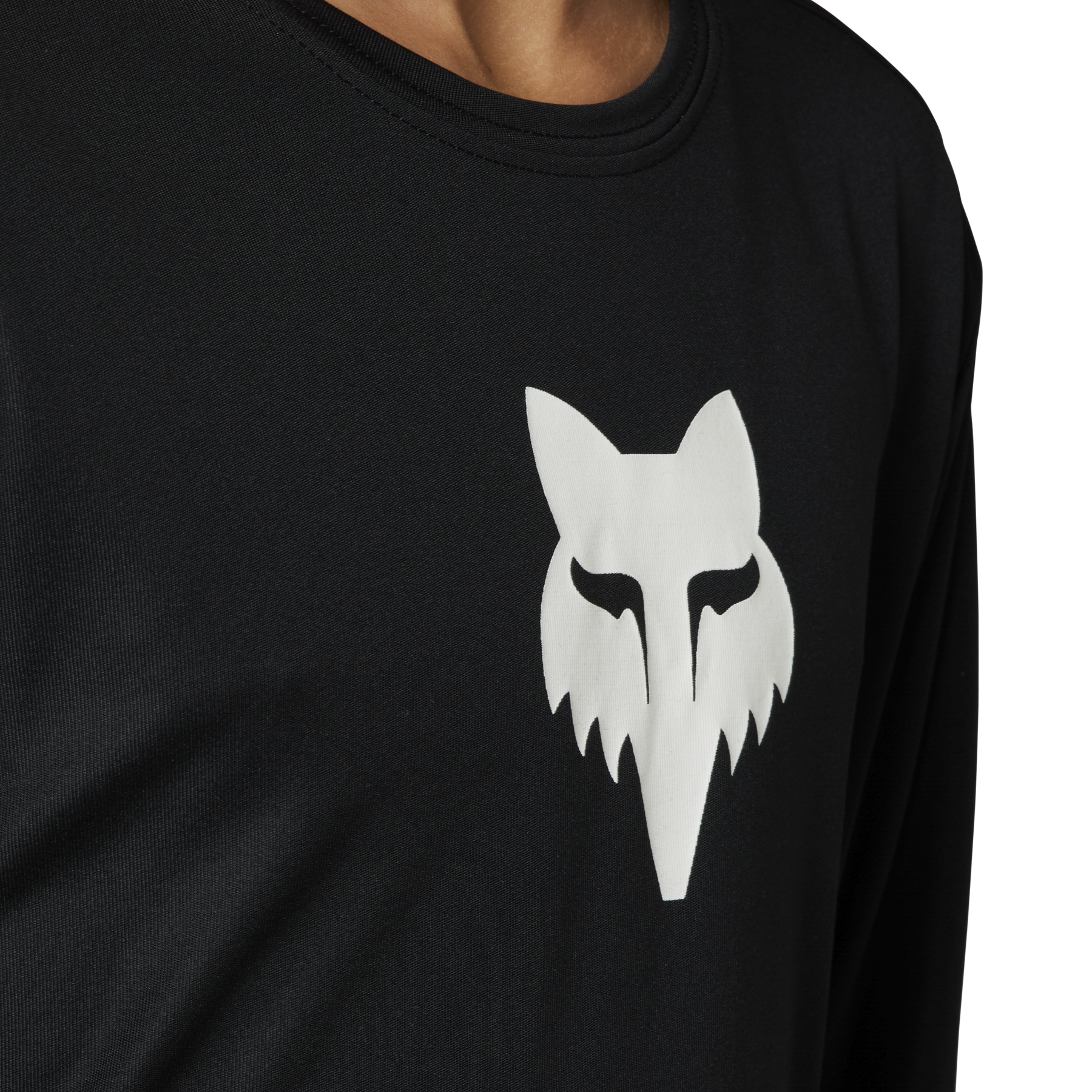 Fox Ranger Youth Long Sleeve Jersey - Youth XL - Black - Foxhead - Image 4