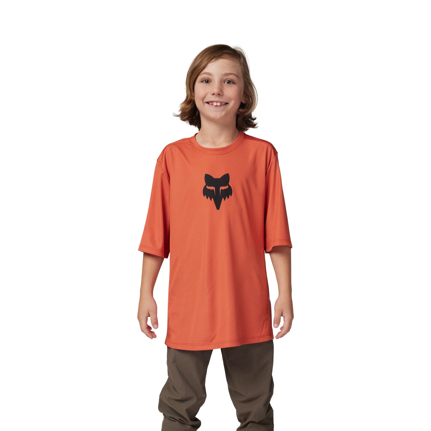 Fox Ranger Youth Short Sleeve Jersey - Youth S - Atomic Orange - Image 1
