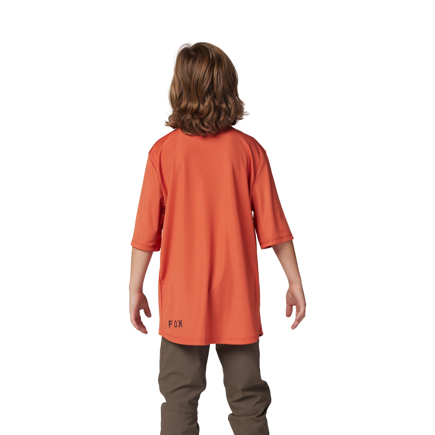 Fox Ranger Youth Short Sleeve Jersey - Youth S - Atomic Orange - Image 2