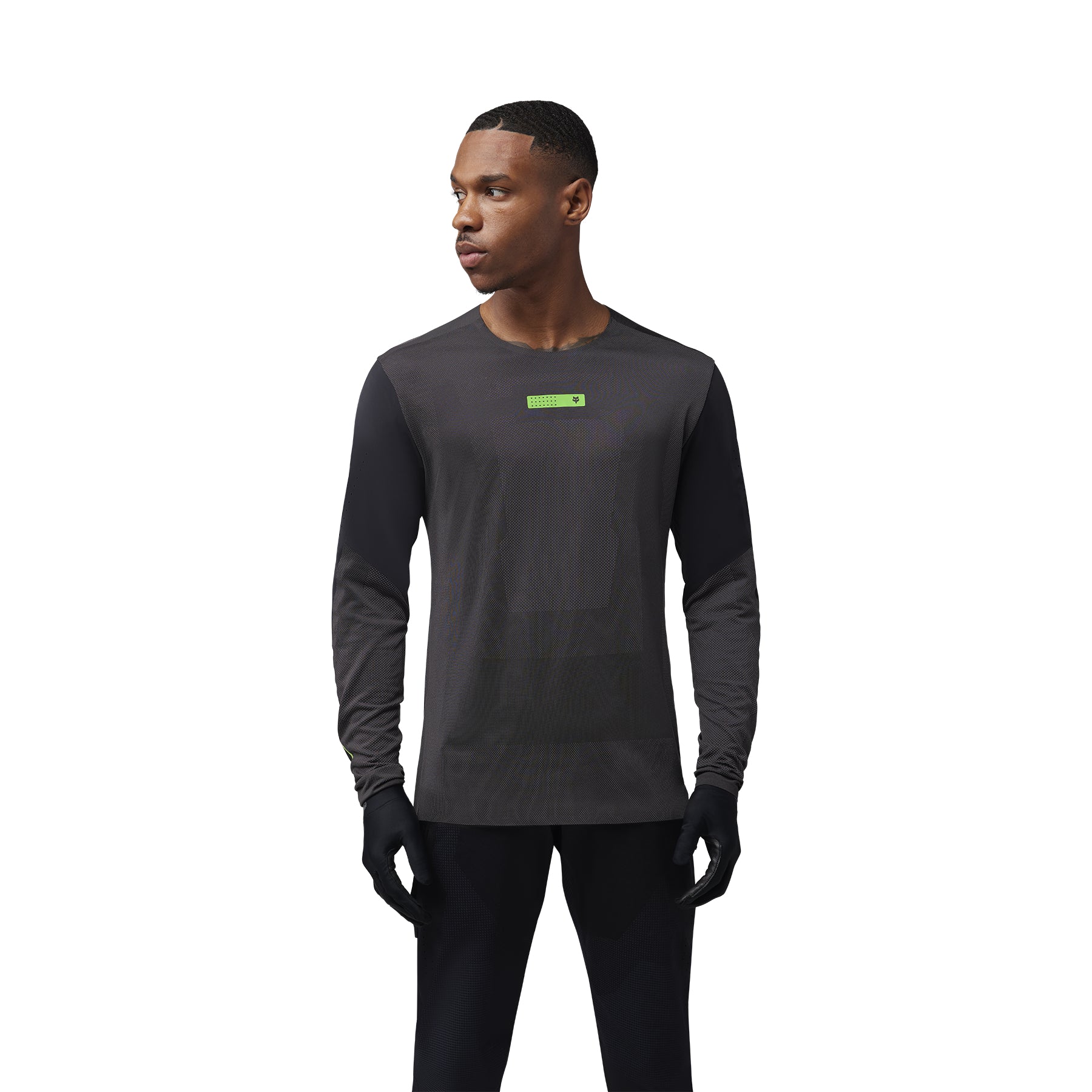 Fox Rawtec Long Sleeve Jersey - M - Black - Image 3