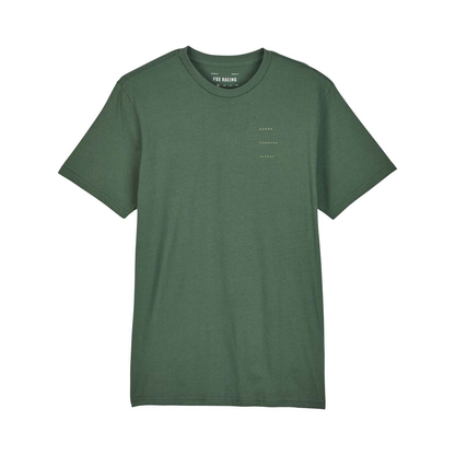 Fox Sipping Premium Short Sleeve Tee - S - Hunter Green - Image 1