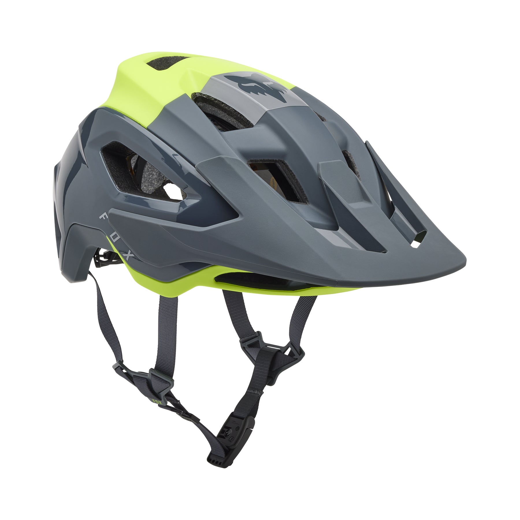 Fox Speedframe Pro Helmet - L - Klif Flo Yellow - Image 2