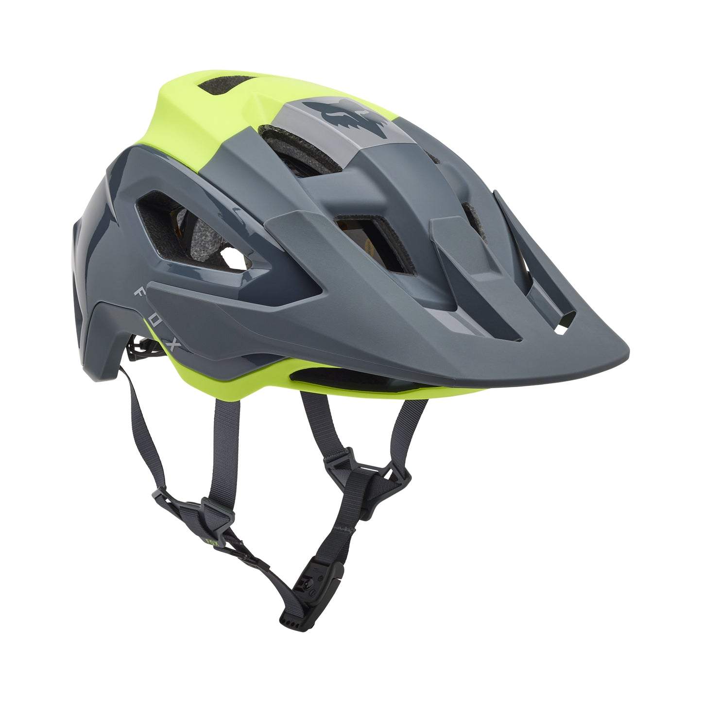 Fox Speedframe Pro Helmet - S - Klif Flo Yellow - Image 2