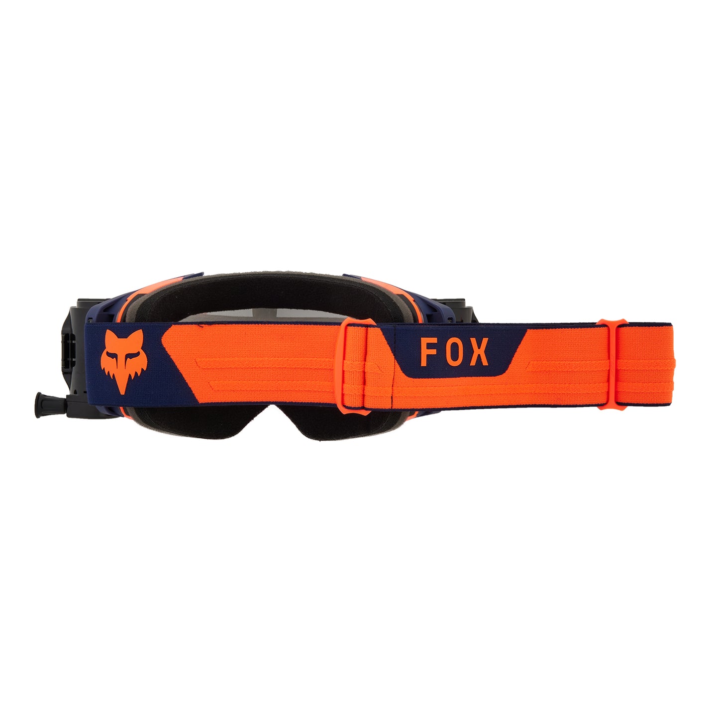 Fox Vue Roll Off Goggles - One Size Fits Most - Navy - Orange - Clear Lens - Image 2