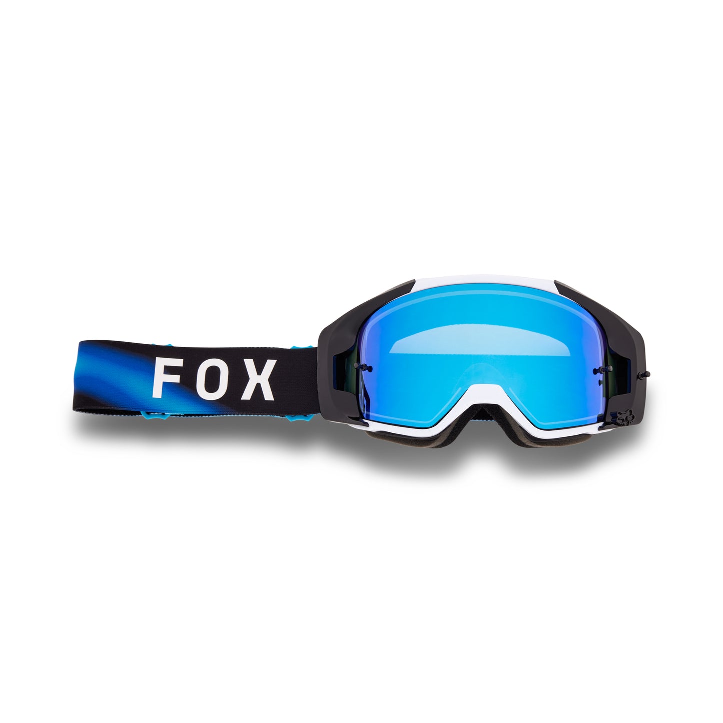 Fox Vue Volatile Goggles - One Size Fits Most - Black - Blue - Spark Mirror Blue Lens - Image 1
