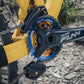 FUNN Chain Ring - Four Bolt - 104 BCD - 3mm Boost - Round - 32T - 9-12 Speed - Alloy - Blue - Image 2