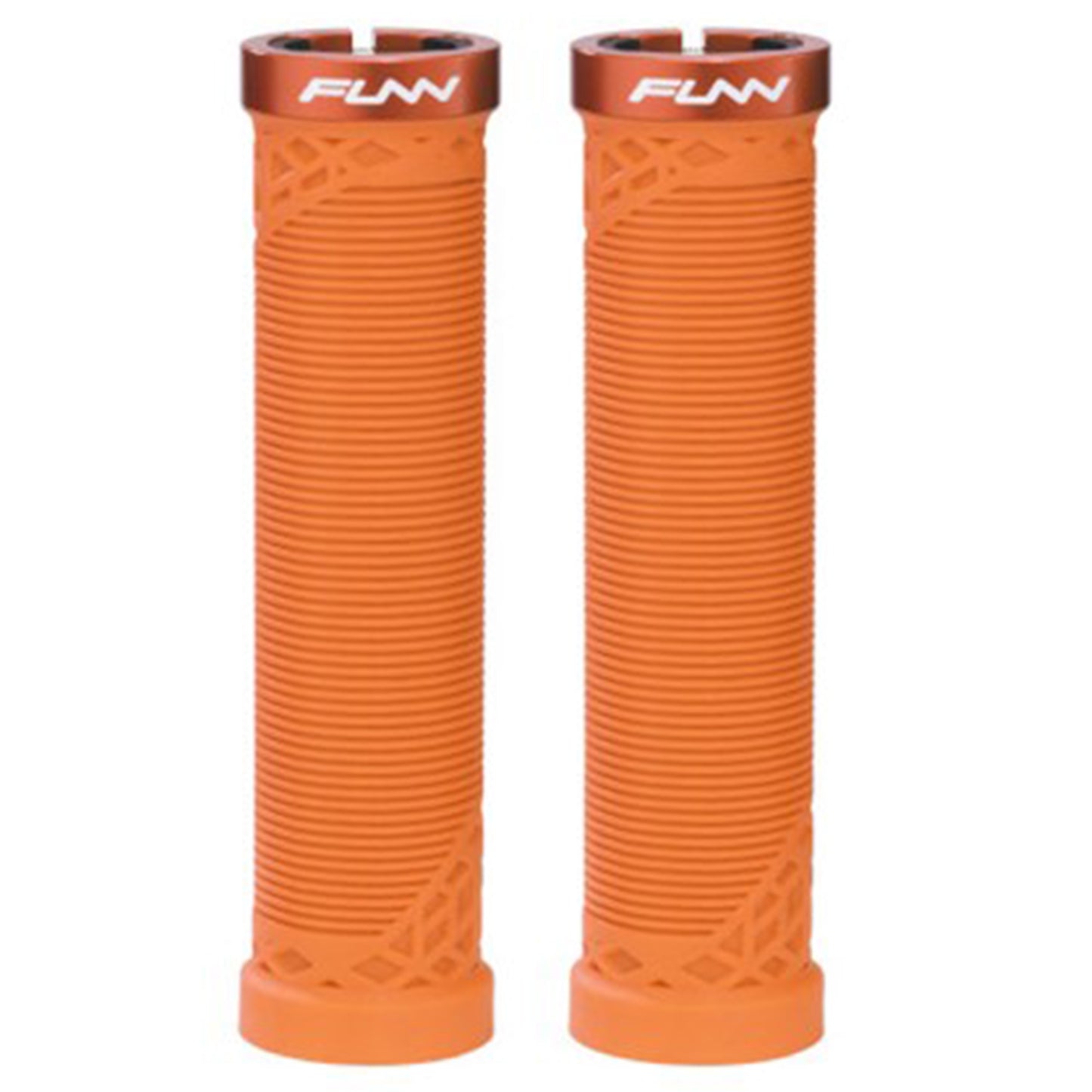 FUNN Hilt Lock-On Grips - Orange - Single Lock On Grips - 30mm - Image 1