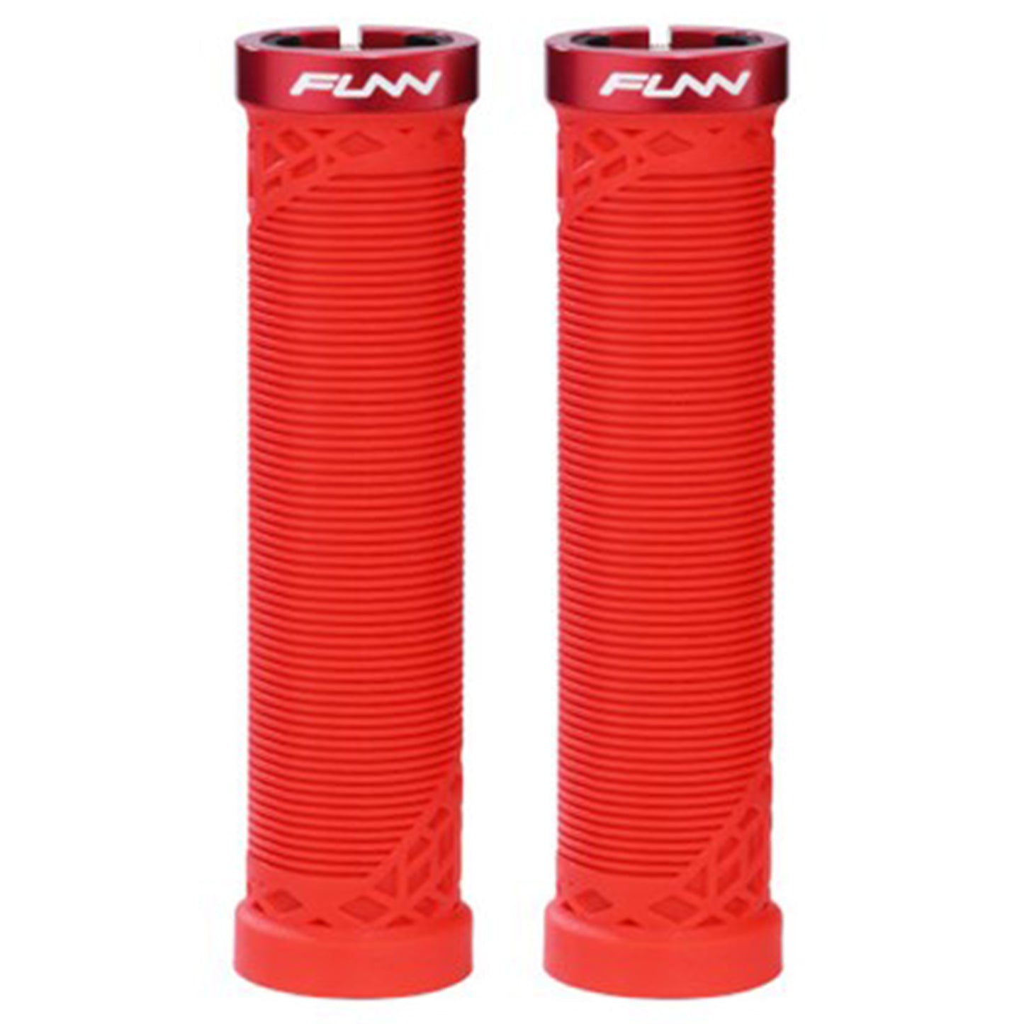 FUNN Hilt Lock-On Grips - Red - Single Lock On Grips - 30mm - Image 1