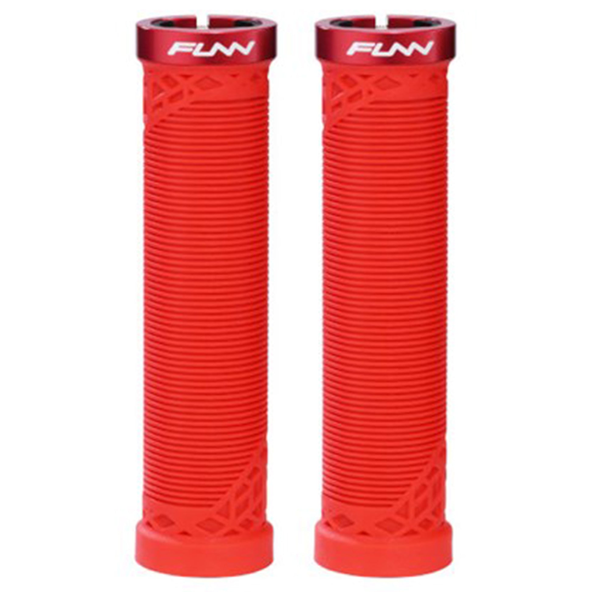 FUNN Hilt Lock-On Grips - Red - Single Lock On Grips - 30mm - Image 1