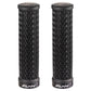 FUNN Holeshot Lock-On Grips - Black - Single Lock On Grips - Triple fin design - 30.5mm - Image 1
