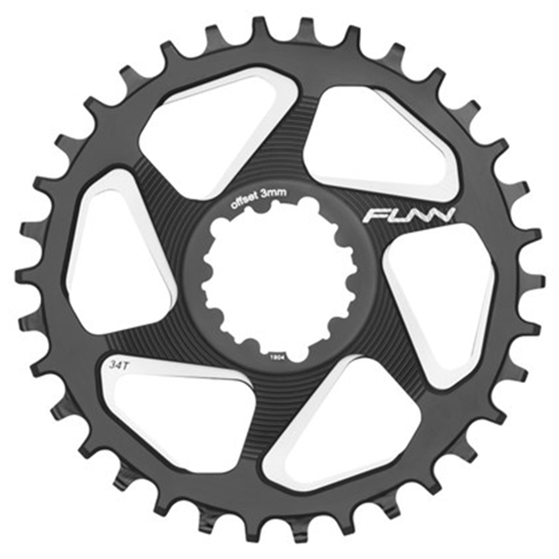 FUNN Solo DX Narrow Wide Boost Chain Ring - Direct Mount - SRAM - 3mm  - Round - 32T - 9-12 Speed - Alloy - Black - Image 1