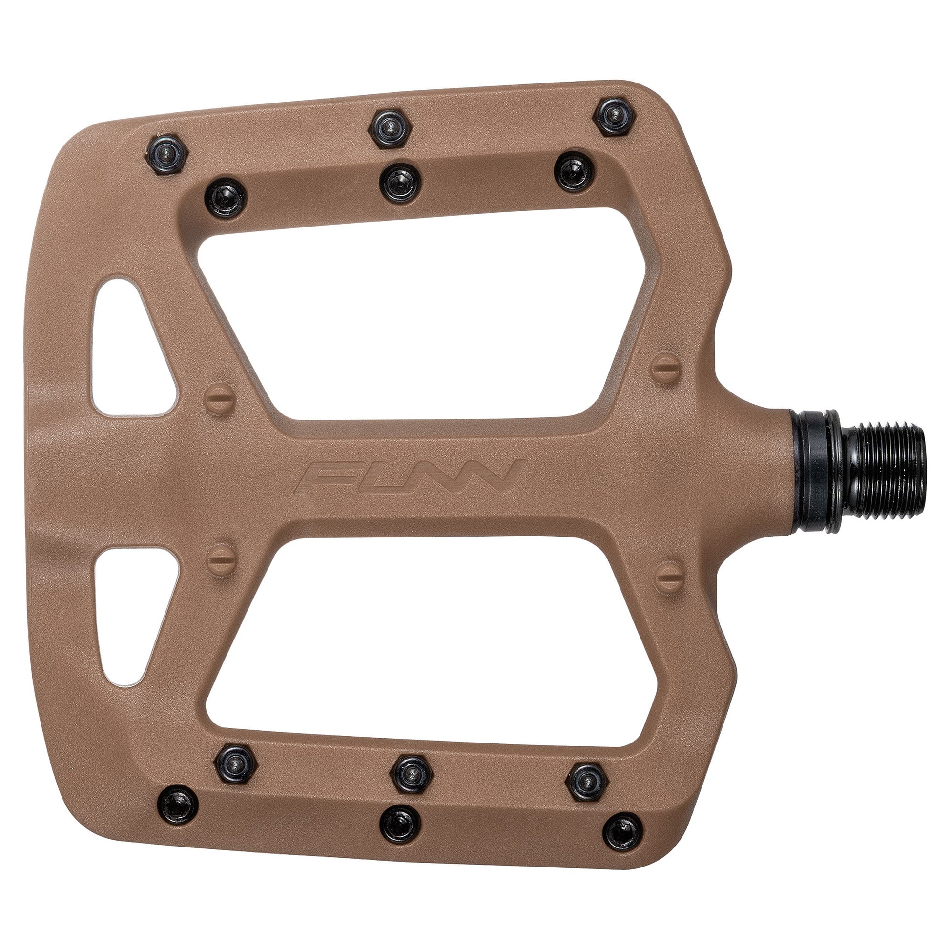 FUNN Taipan Flat Composite Pedals - Standard - Brown - Image 1