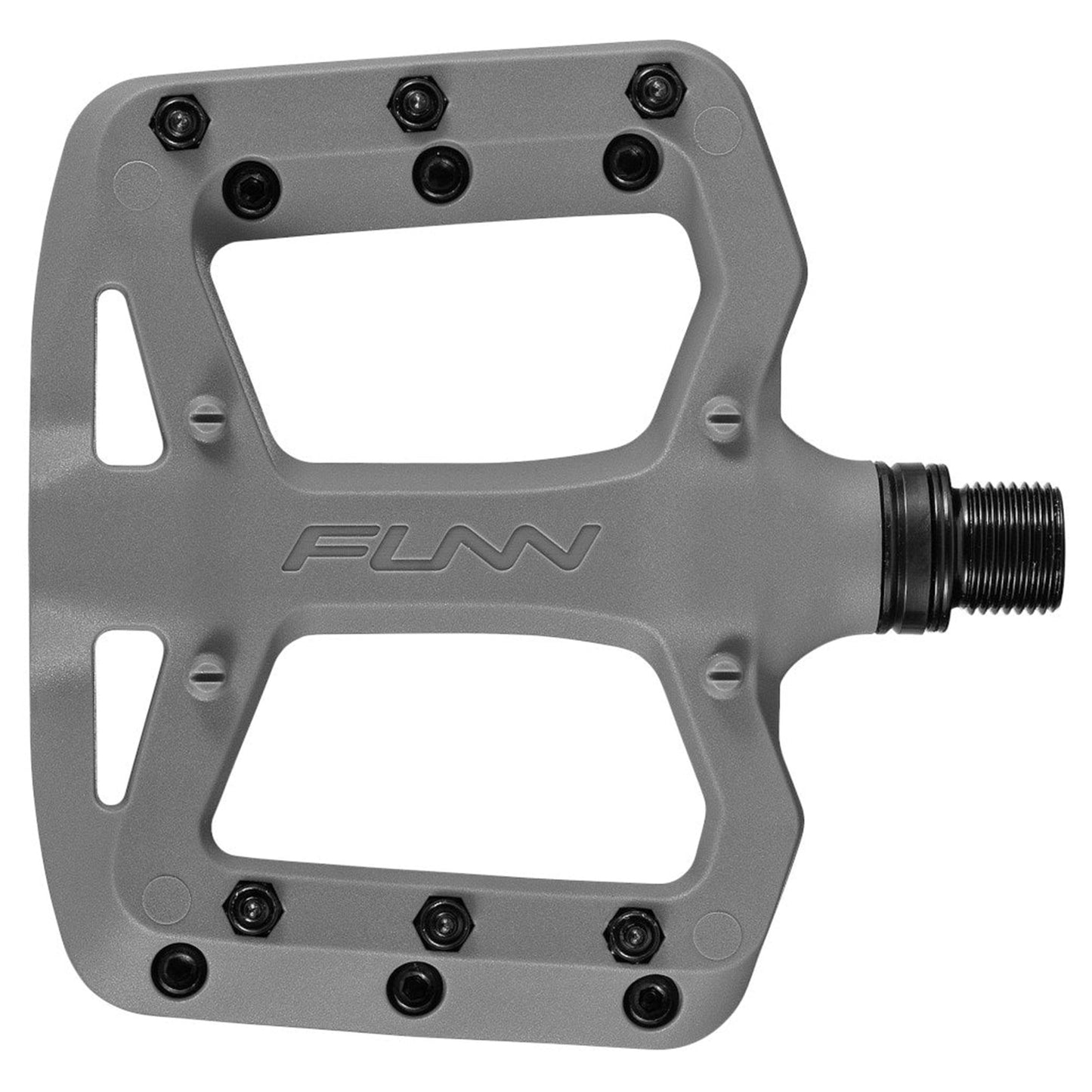 FUNN Taipan S Junior Flat Composite Pedals - S - Grey - Image 1