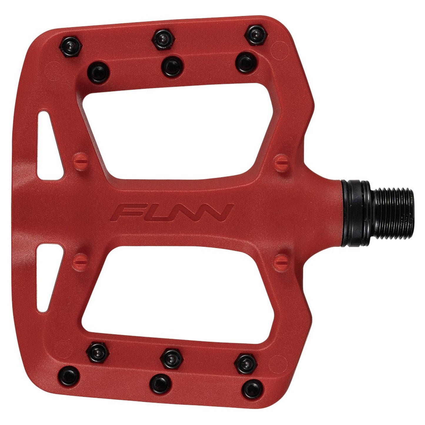 FUNN Taipan S Junior Flat Composite Pedals - S - Red - Image 1