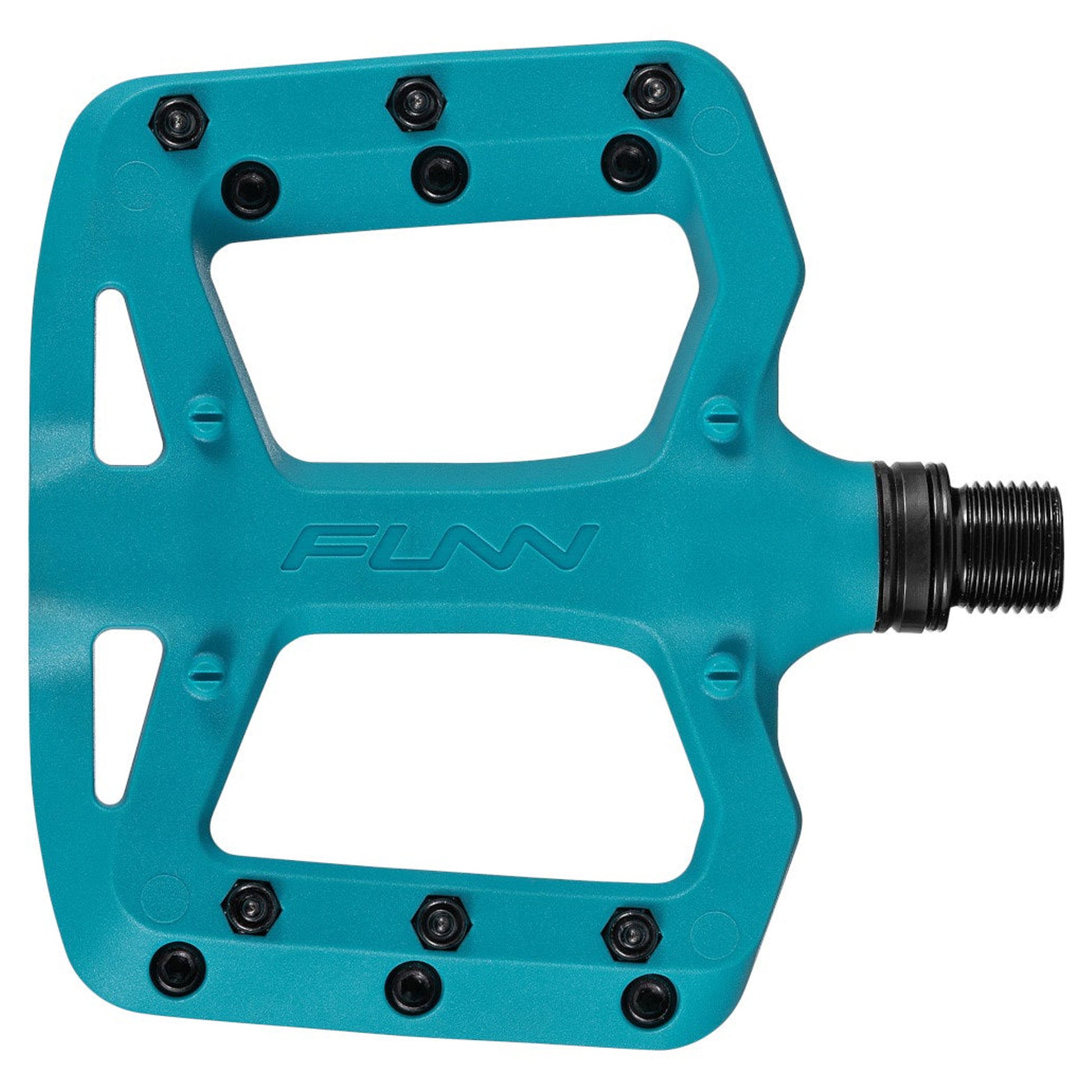 FUNN Taipan S Junior Flat Composite Pedals - S - Turqoise - Image 1