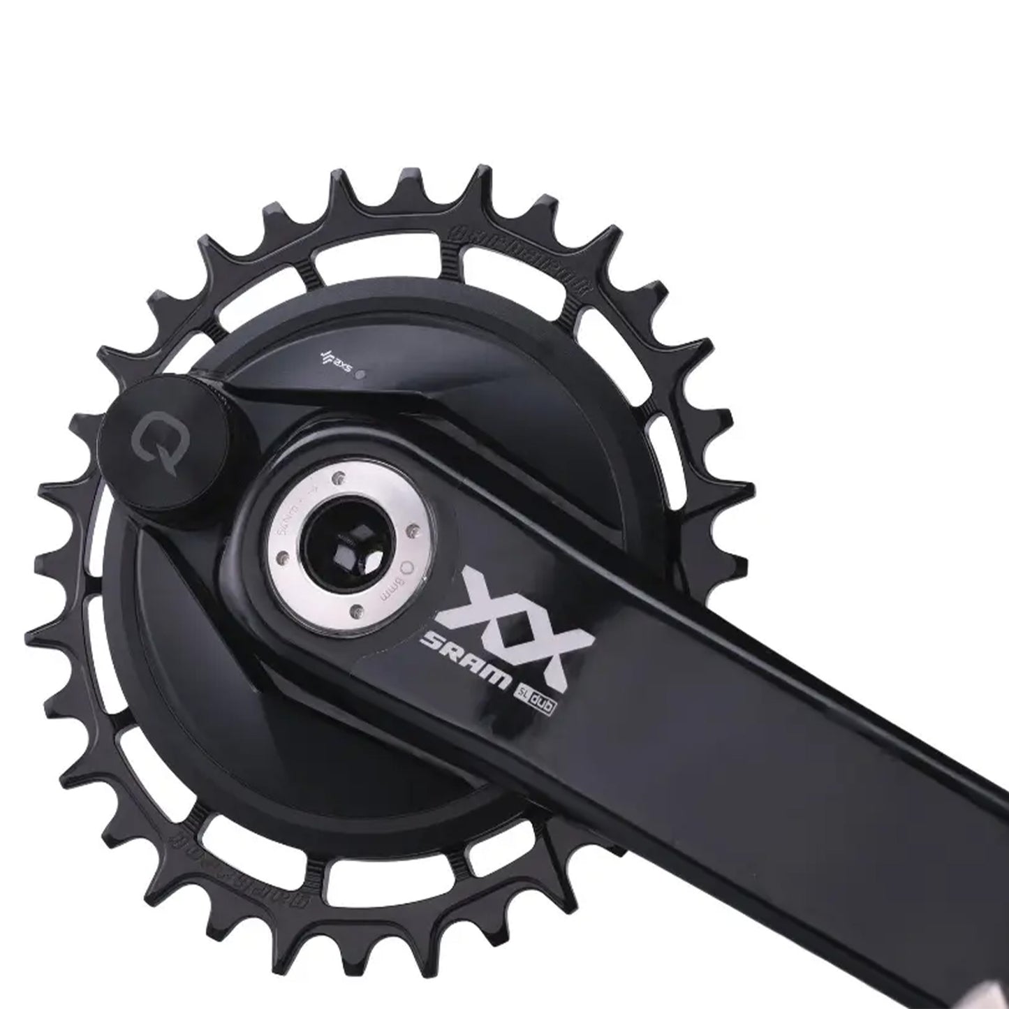 Garbaruk Thread Mount XX/XX SL Power Meter Chainring - Thread Mount - SRAM - 3mm - Round - 34T - 9 -13 Speed - Alloy - Black - Image 2