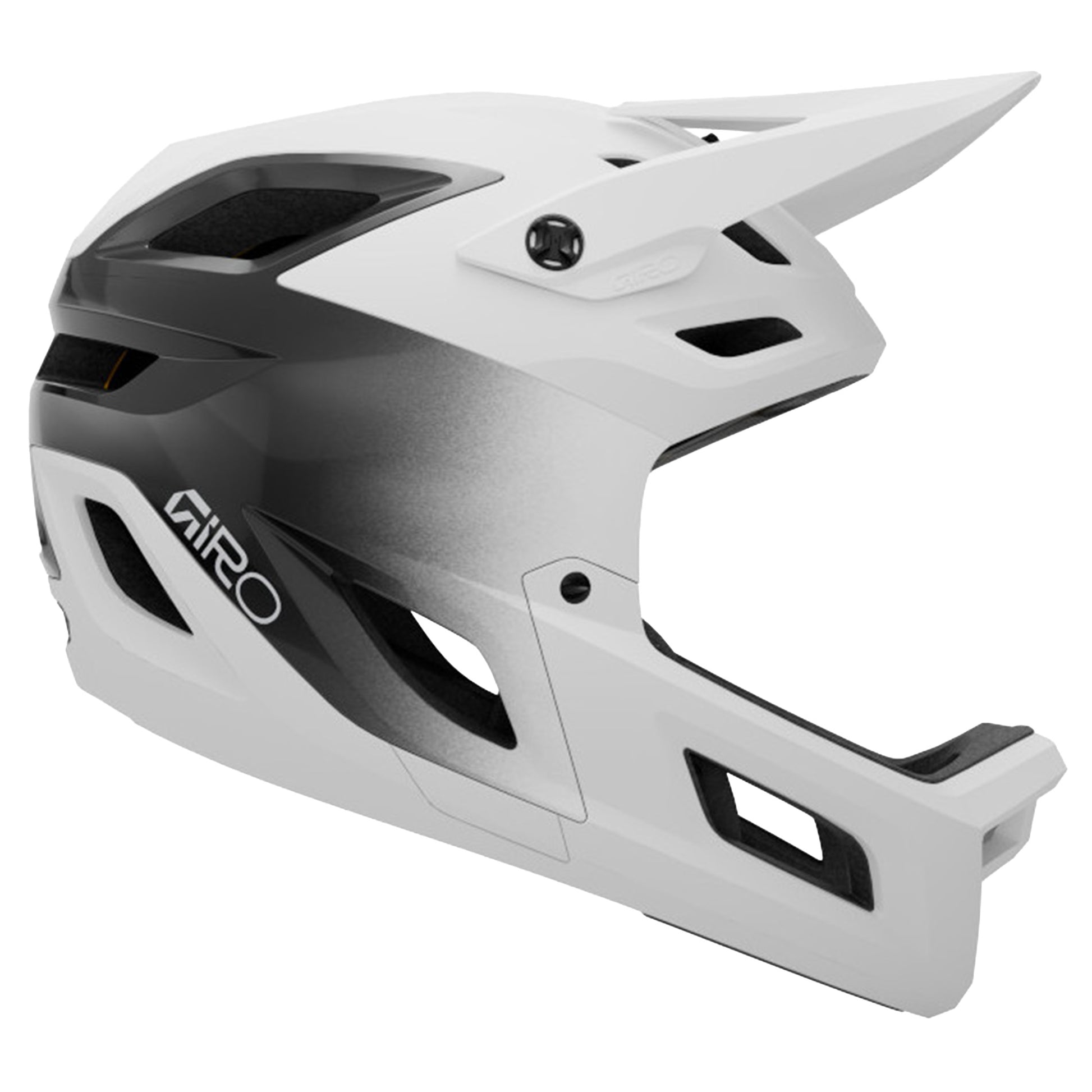 Giro Coalition Spherical Helmet - M - Matte White Gloss Black - White - Full Face - Image 1