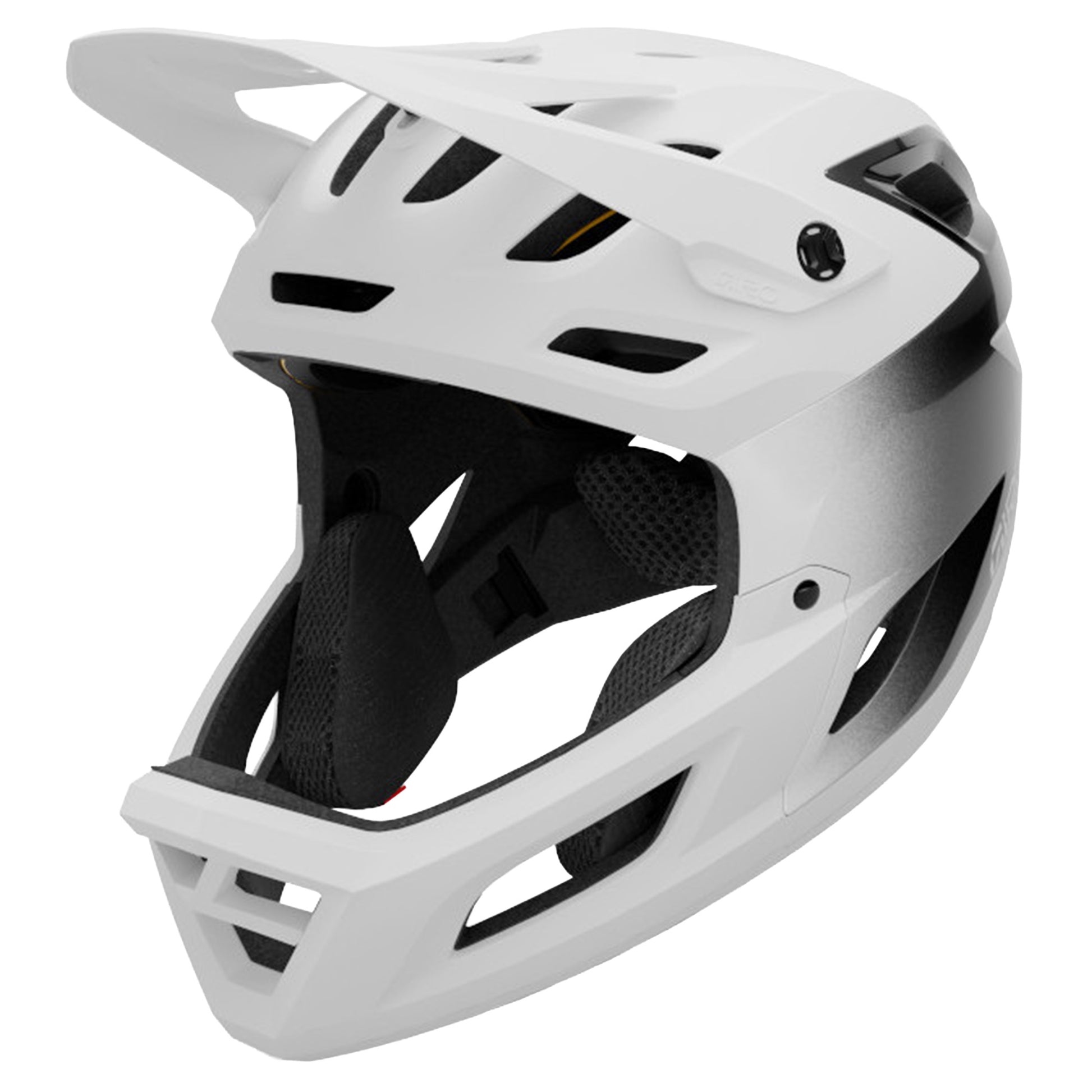 Giro Coalition Spherical Helmet - M - Matte White Gloss Black - White - Full Face - Image 3
