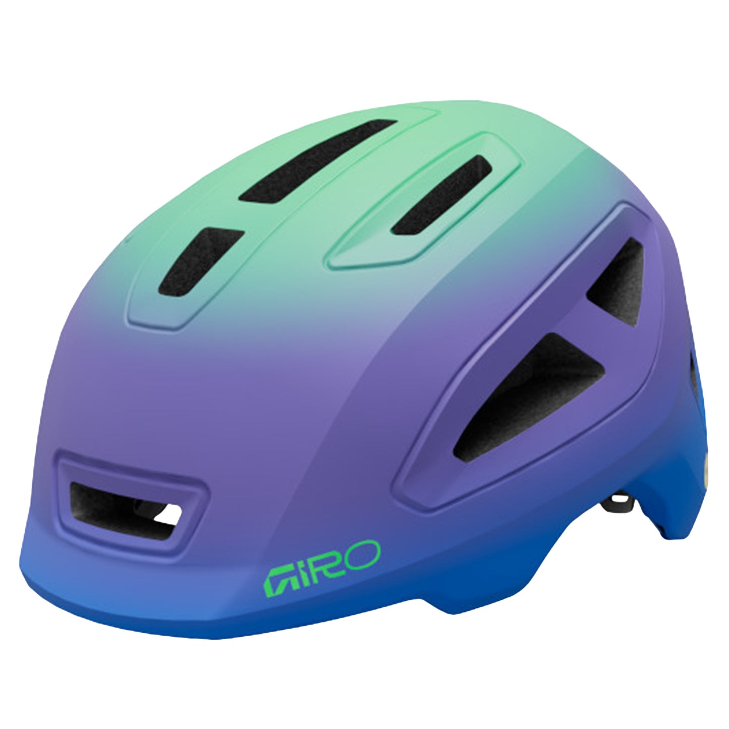 Giro Scamp Mips II Youth Helmet - XS - Matte Blue Jewel/Volt Green Fade