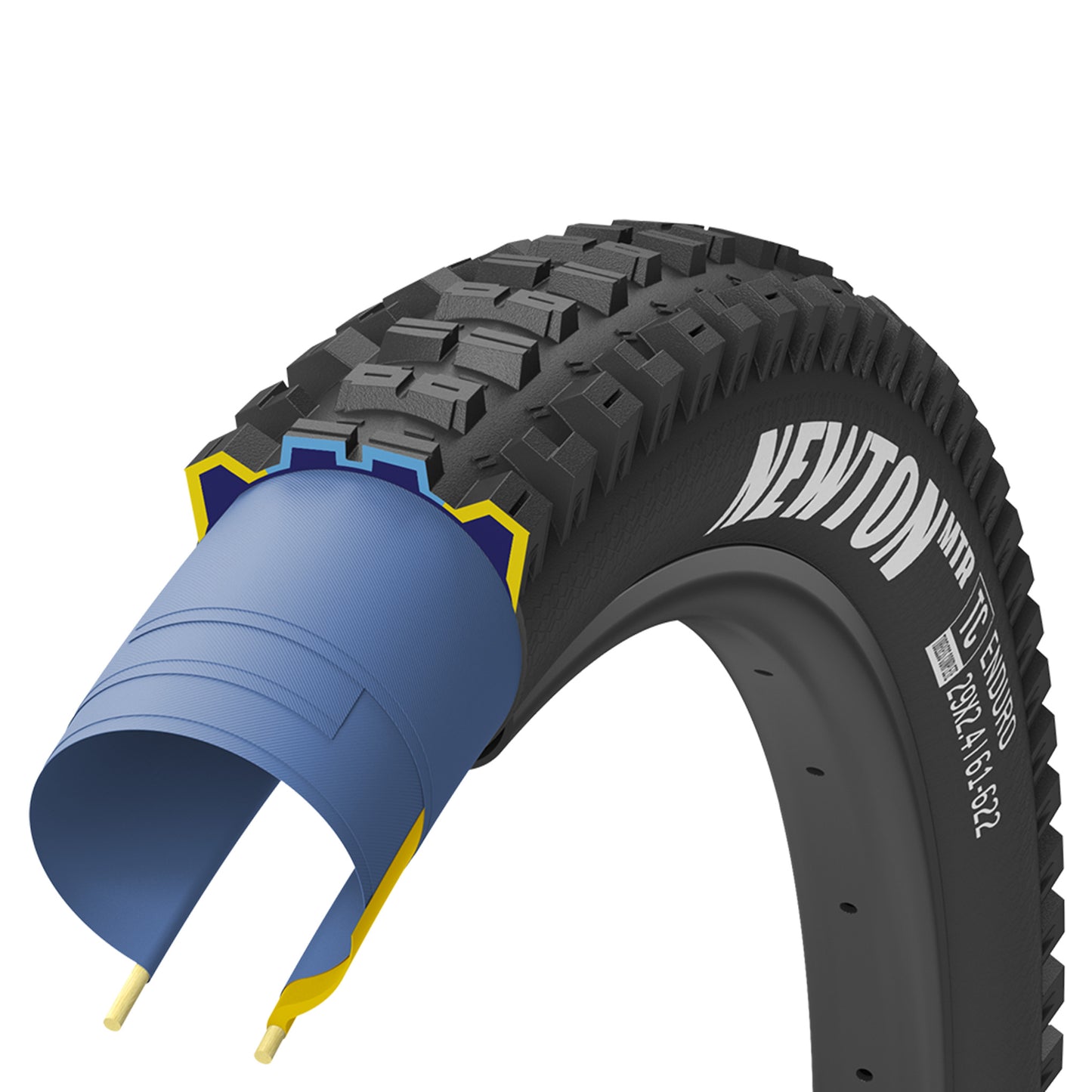 Goodyear Newton MTR Tyre - 29 Inch - 2.4 Inch - Yes - Enduro - Grip3 - Soft - Medium Duty Protection - Folding - Black - Image 3