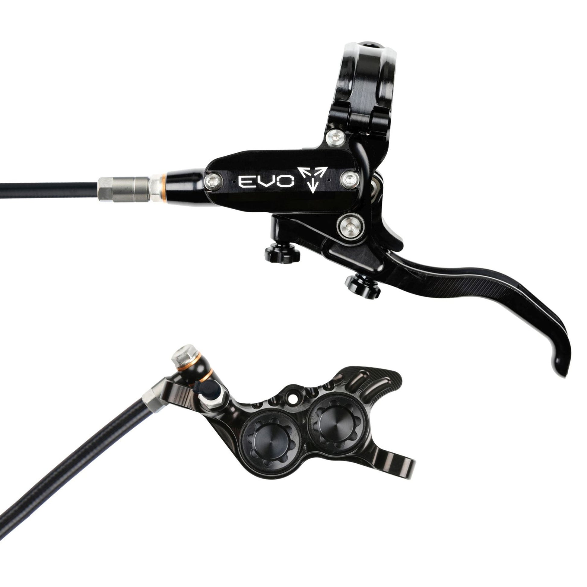 Hope Tech EVO GR4 Disc Brake - Front - Right Lever - 2000mm - Black - Black - Image 1