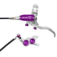 Hope Tech EVO GR4 Disc Brake - Front - Right Lever - 2000mm - Silver - Purple - Image 1
