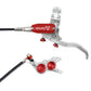 Hope Tech EVO GR4 Disc Brake - Front - Right Lever - 2000mm - Silver - Red - Image 1