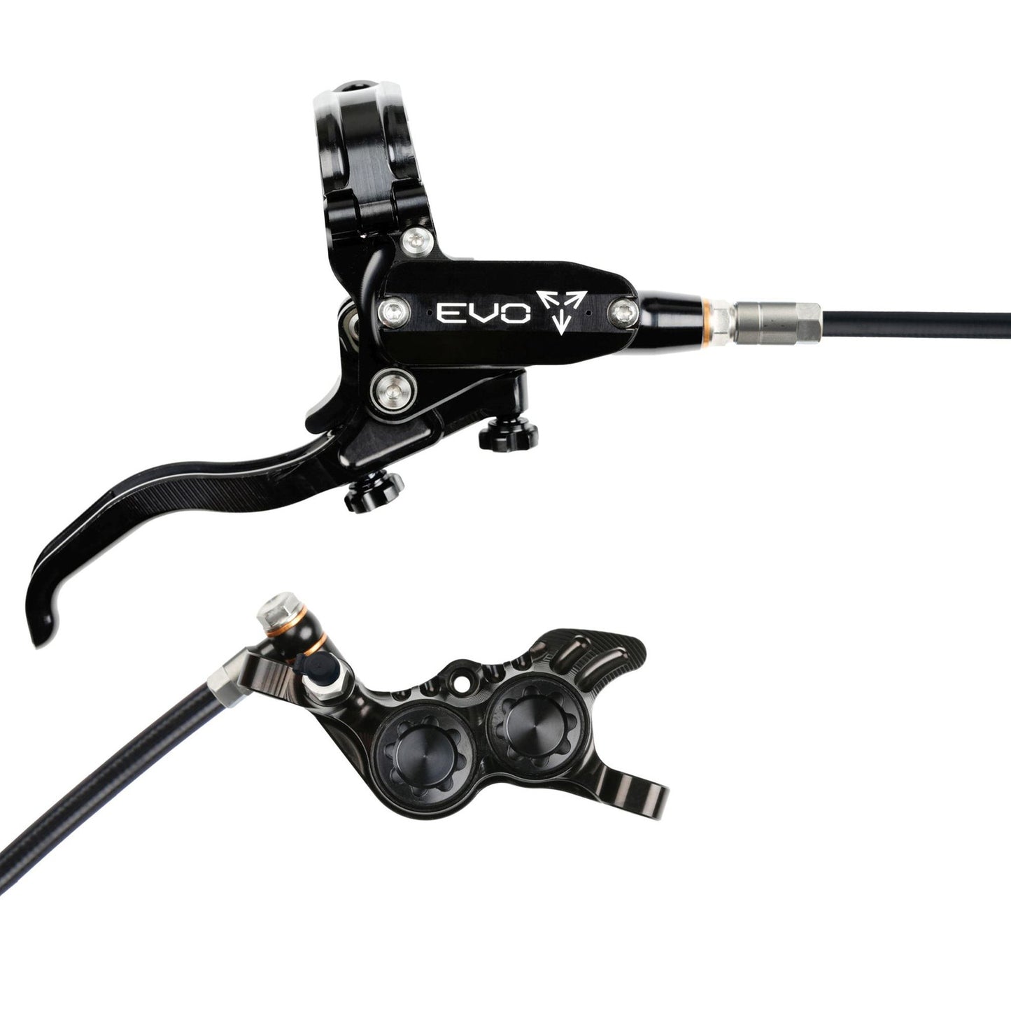Hope Tech EVO GR4 Disc Brake - Rear - Left Lever - 2000mm - Black - Black - Image 1