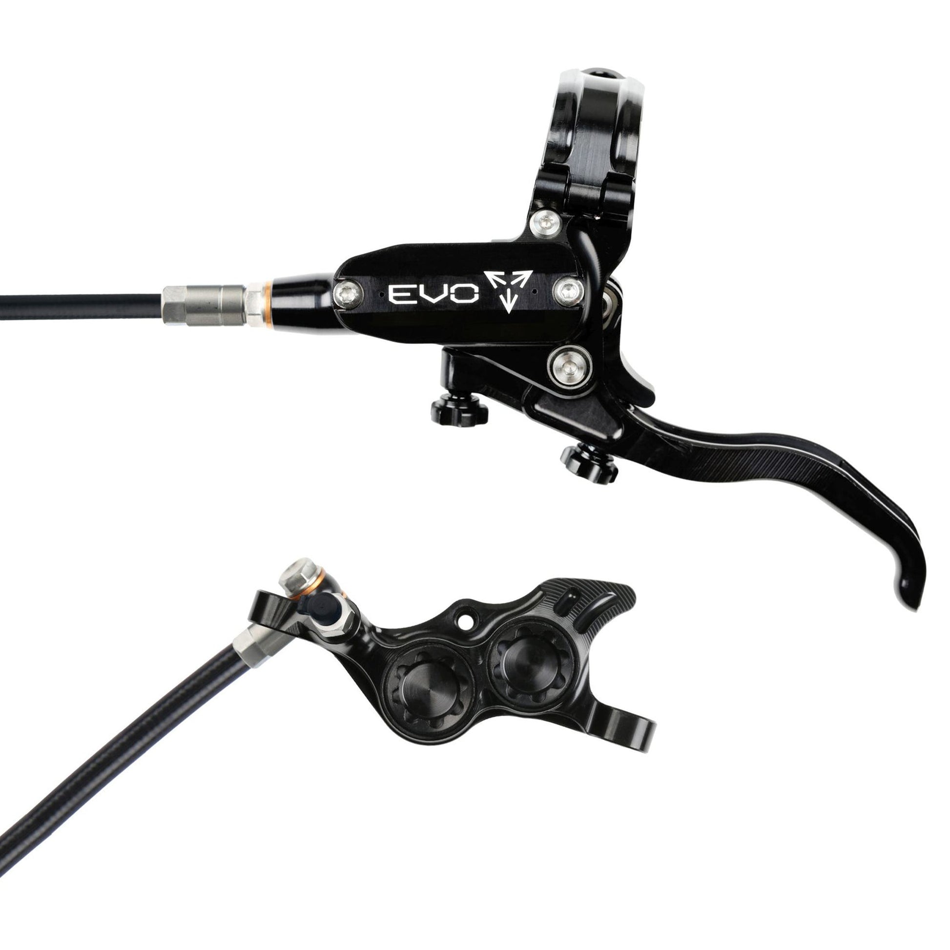 Hope Tech EVO TR4 Disc Brake - Front - Right Lever - 2000mm - Black - Black - Image 1
