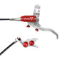 Hope Tech EVO TR4 Disc Brake - Front - Right Lever - 2000mm - Silver - Red - Image 1