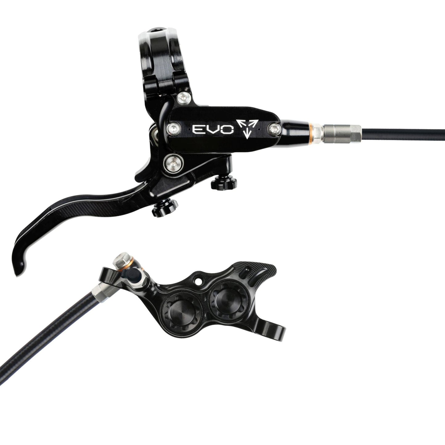 Hope Tech EVO TR4 Disc Brake - Rear - Left Lever - 2000mm - Black - Black - Image 1